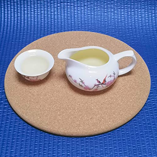 Cork Trivets (Kitchen Heat Mat), Round Trivet, Hot Pot Holder, Pads for Kitchen,9-Inch Each (4, Round-9-Inch)