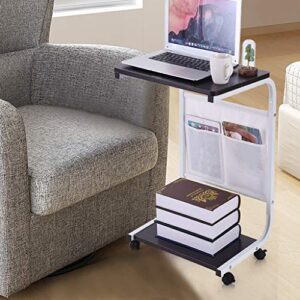 home office chair can be lifted and lowered mobile computer desk bedside table 23.6×15.7inch -ship fron usa