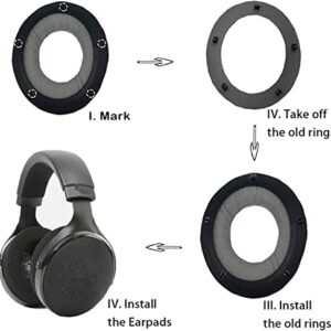 TT-BH060 Earpads Replacement Cups Cushions Compatible with Taotronics TT-BH060 SoundSurge 60 Headphones Earmuffs Ear Covers (Black1)