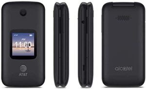 h2o wireless prepaid | alcatel smartflip 4052r | 4g lte | 4gb flip-phone | sim included | black |