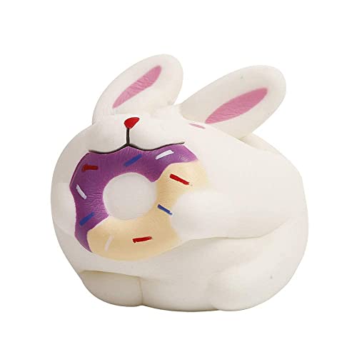 Anboor 4.7 Inches Rabbit Squishies Kawaii Soft Slow Rising Cute Scented Animal Squishys Stress Relief Kids Toys Decorative Props Easter Basket Stuffers