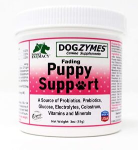dogzymes fading puppy support probiotics prebiotics enzymes glucose electrolytes vitamins minerals mix 1 to 16 with water (3 ounce)