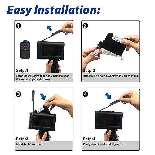 BENTSAI BT-HH6105B3 Handheld Inkjet Printer with 4.3 Inch HD LED Touch Screen Portable Coding Machine for Label, Logo, Date, Variable Code Text Number on Carton Wood Cloth Stone Pipe Plastic