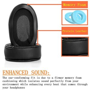 Replacement Earpads Cups Cushions Compatible with Senal SMH-1000 SMH-1200 Monitor Headphones Earmuffs Foam (Leather)