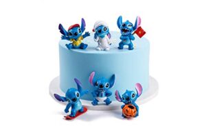 atii lilo & stitch mini figures for cake topper room decor and kids' playing