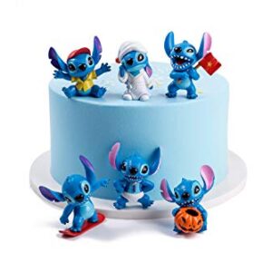 ATII Lilo & Stitch Mini Figures for Cake Topper Room Decor and Kids' Playing