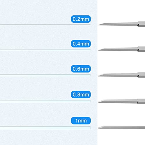 FPVERA 5 IN 1 Prime Model Scriber Gundam Resin Carved Scribe Line Hobby Cutting Tool Chisel (0.2/0.4/0.6/0.8/1.0mm)