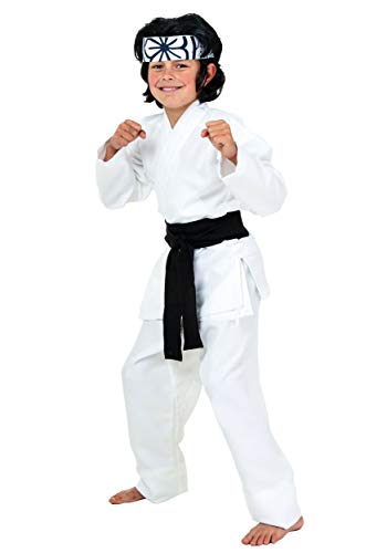 Daniel Karate Kid Costume for Boys Kids Daniel San Costume X-Small