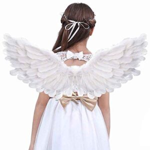 slanc angel wings kids angel feather wings white children's adult halloween unique gift christmas