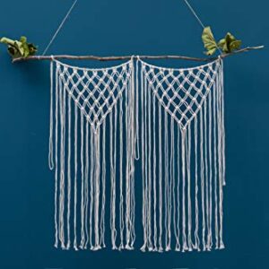 Hysunland Macrame Chair Decor for Wedding Party Chair Decorations Boho Home Décor, Set of 2