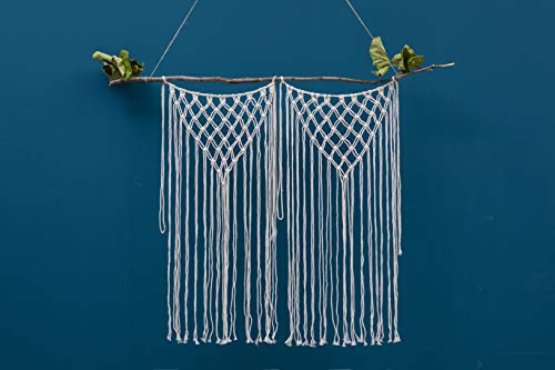 Hysunland Macrame Chair Decor for Wedding Party Chair Decorations Boho Home Décor, Set of 2