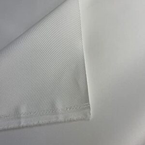 Mybecca Canvas Marine Fabric 600 Denier Indoor/Outdoor White 1 Yard1 Yard (36" x 56")(Cut Separate by Yard for Prime Orders)56" x 36" (3 ' x 4.7')