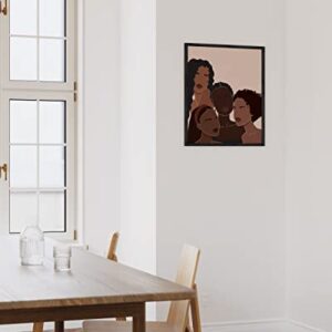 HAUS AND HUES African American Women Painting for Walls African Art Wall Decor | Black Women Wall Art | Black Art Paintings for Wall | Black Woman Wall Art | UNFRAMED (12x16)