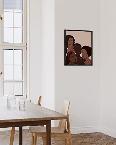 HAUS AND HUES African American Women Painting for Walls African Art Wall Decor | Black Women Wall Art | Black Art Paintings for Wall | Black Woman Wall Art | UNFRAMED (12x16)