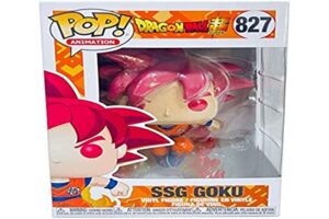 funko pop! dragon ball super #827 super saiyan god goku (2020 summer convention exclusive)