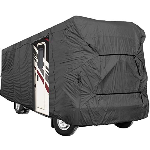 North East Harbor Waterproof Durable Tear-Resistant RV Motorhome Fifth Wheel Cover Covers Class A B C Fits Length 26'-30' Feet New Travel Trailer Camper with Zippered Panels