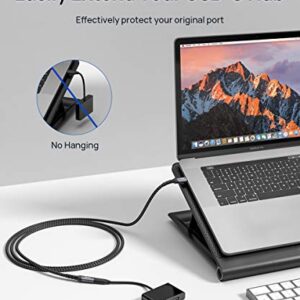 USB C Extension Cable 2M/6.6FT, JSAUX USB C 3.2 Extender Cord Male to Female Support PD 𝟭𝟬𝟬𝙒/5A Fast Charging, 10Gbps Sync Transfer Compatible with Steam Deck, USB C Hub, MacBook/iPad Pro, Magsafe