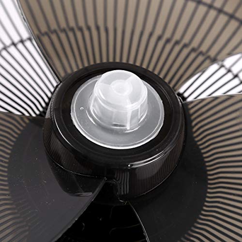 CHICTRY Plastic Fan Blade Replacement Leaves with Nut Cover for Household Standing Pedestal Fan Table Fanner General Accessories Black 3 Leaves 16 inch