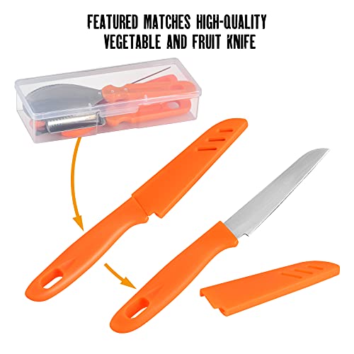 kuaima Pumpkin Carving Tools Set Halloween Pumpkin Carving kit Carving Knife Professional Stainless Steel Pumpkin Carving Tools Set with Food Carving Knife Baking Kitchen Knife ( 5PCS )