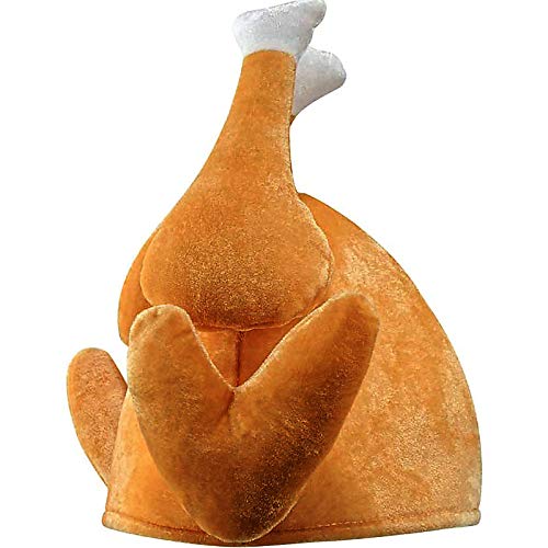 ookizom 4 Pack Thanksgiving Roasted Turkey Hat for Adults Women Men Thanksgiving Gift Funny Family Party Decor (4pcs)