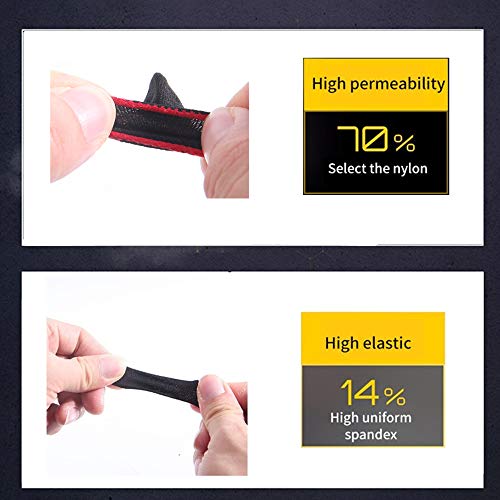 Mobile Game Controller Finger Sleeve Sets [6 PCs],Anti-Sweat Breathable Touchscreen Finger Sleeve for Mobile Phone Games for PUBG/Mobile Legends/Knives Out(Black Red)