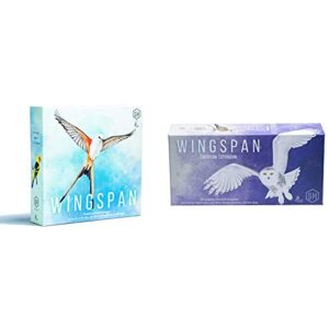 wingspan board game - a bird-collection, engine-building stonemaier game for 1-5 players, ages 14+ & : wingspan european expansion board game
