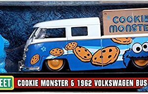 Jada 1:24 Diecast 1963 VW Bus with Cookie Monster Figure