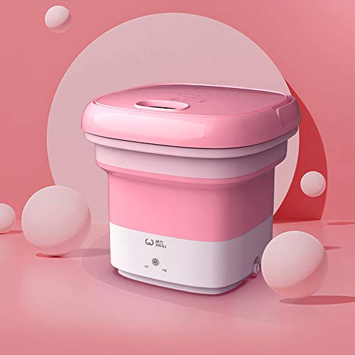 Mini Washing Machine Folding Portable Washer Compact Clothes Laundry Tub Automatic Rotating Turbines Washer Bucket Type