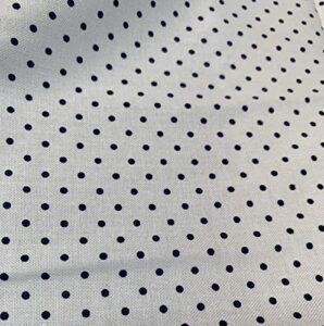 black swiss polka dot on white - riley blake 100% cotton fabric