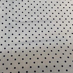 Black Swiss Polka Dot On White - Riley Blake 100% Cotton Fabric