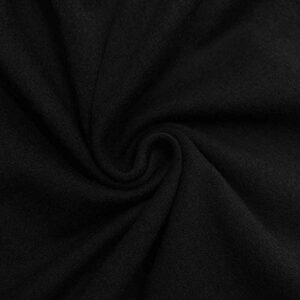 barcelonetta | cotton spandex fabric | jersey knit | 12 oz | 95% cotton 5% spandex | 60" wide (black, 5 yard)