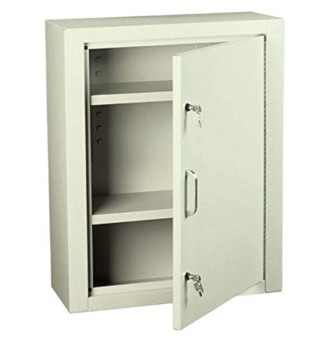 MS3C, Large Narcotics Cabinet/Medicine Safe with 2 Shelves, Beige, 20 Gauge Steel, 29.5" H x 23.5" W x 10.5" D