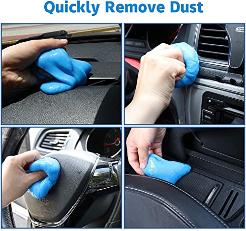 JUSTTOP Universal Cleaning Gel for Car, Detailing Putty Gel Detail Tools Car Interior Cleaner Laptop Cleaner(Blue)