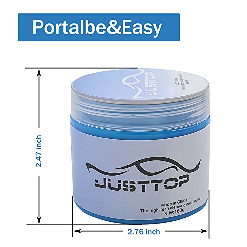 JUSTTOP Universal Cleaning Gel for Car, Detailing Putty Gel Detail Tools Car Interior Cleaner Laptop Cleaner(Blue)