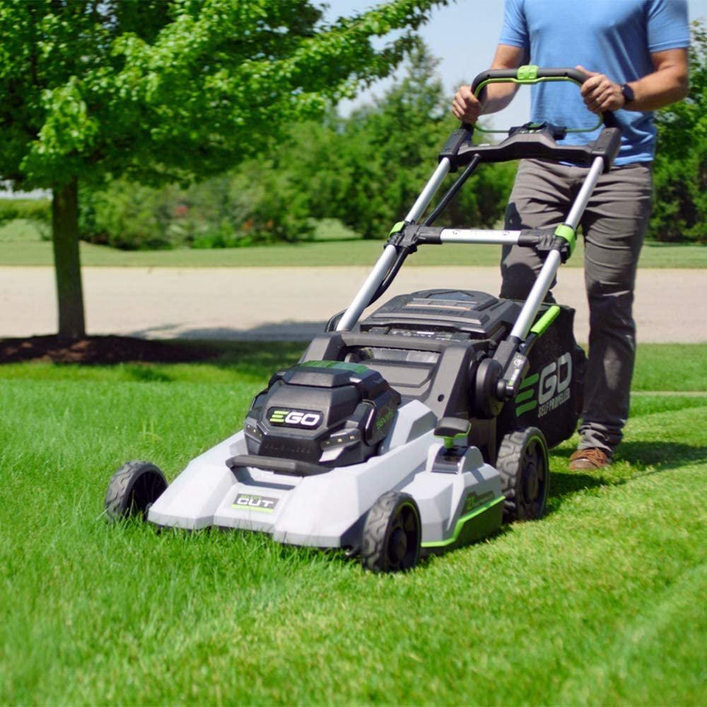 EGO Power+ LM2135SP 21-Inch Select Cut Lawn Mower with Touch Drive Self-Propelled Technology 7.5Ah Battery and Rapid Charger Included