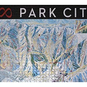 1000 Piece Jigsaw Puzzle Park City Ski Resort Utah - for Adults, Families, Skiing and Hiking Enthusiast - Mtns Co