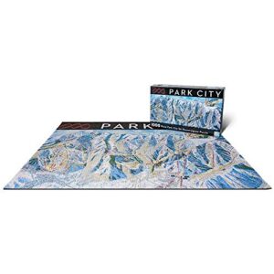 1000 Piece Jigsaw Puzzle Park City Ski Resort Utah - for Adults, Families, Skiing and Hiking Enthusiast - Mtns Co