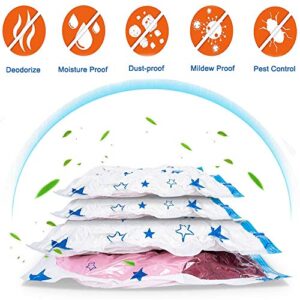 Vacuum Storage Bags, Space Saver Bags and Travel Storage Compression Bags for Clothes, Comforter, Pillows, Blankets, Plush Toys (4pack)(30x24in)