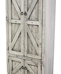 American Heartland MFG. Rustic Double Door Pantry, Rustic Dela Verria