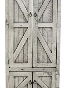 American Heartland MFG. Rustic Double Door Pantry, Rustic Dela Verria