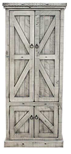 American Heartland MFG. Rustic Double Door Pantry, Rustic Dela Verria