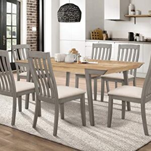 Coaster Furniture Nogales Wooden Acacia and Coastal Grey Dining Table 109811