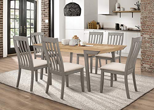 Coaster Furniture Nogales Wooden Acacia and Coastal Grey Dining Table 109811