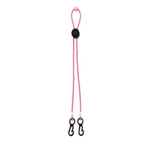 Missli Adjustable Lanyard Straps for Adults/Kids - Safety Clip Holder Stopper Hang Around The Neck Rest&Ear Holder Rope Extender (Pink)