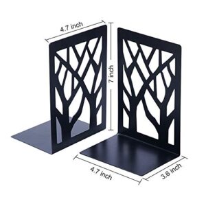 Book Ends Universal Premium Bookends for Shelves, Non-SkidBookend, Heavy Duty Metal Book End, Bookend Supports, Book Stoppers (3Pairs/6Pieces) Black
