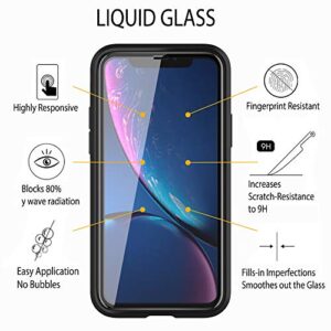 Liquid Glass Screen Protector for Up to 12 Devices Universal Fit for All Smartphones Tablets and Watches Scratch and Shatter Resistant Wipe On Nano Protection - 3 Bottles