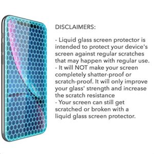 Liquid Glass Screen Protector for Up to 12 Devices Universal Fit for All Smartphones Tablets and Watches Scratch and Shatter Resistant Wipe On Nano Protection - 3 Bottles