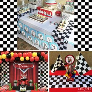 Table Runner Black and White Checkerboard Racing Theme for Anniversary Runner Dinner Parties Supplies Birthday Party Wedding Winter New Year Decorations 12 x 72 Inches