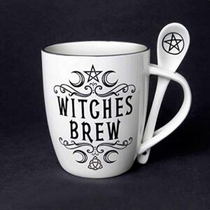 pacific giftware witches brew ceramic mug and spoon set by alchemy england