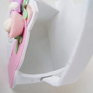 Spritz Felt Unicorn Basket - White - (8in (H) x 8in (W) x 4.85in(D))